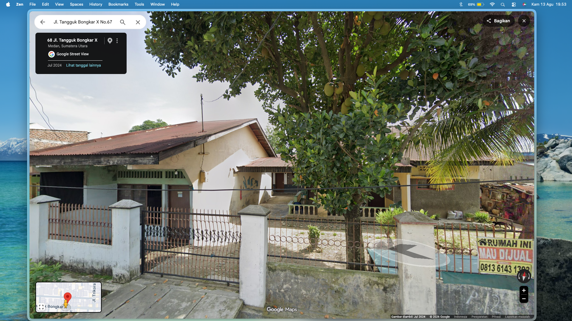 Tampilan Rumah Induk dan Rumah Sewa Unit 1-2