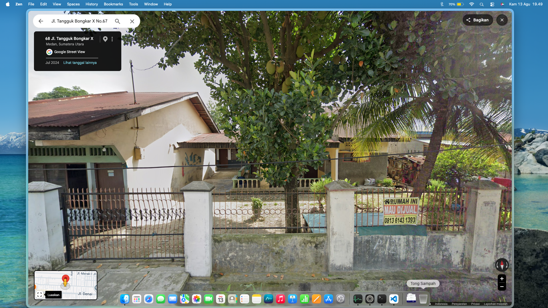 Tampilan Rumah Induk dan Rumah Sewa Unit 1-2