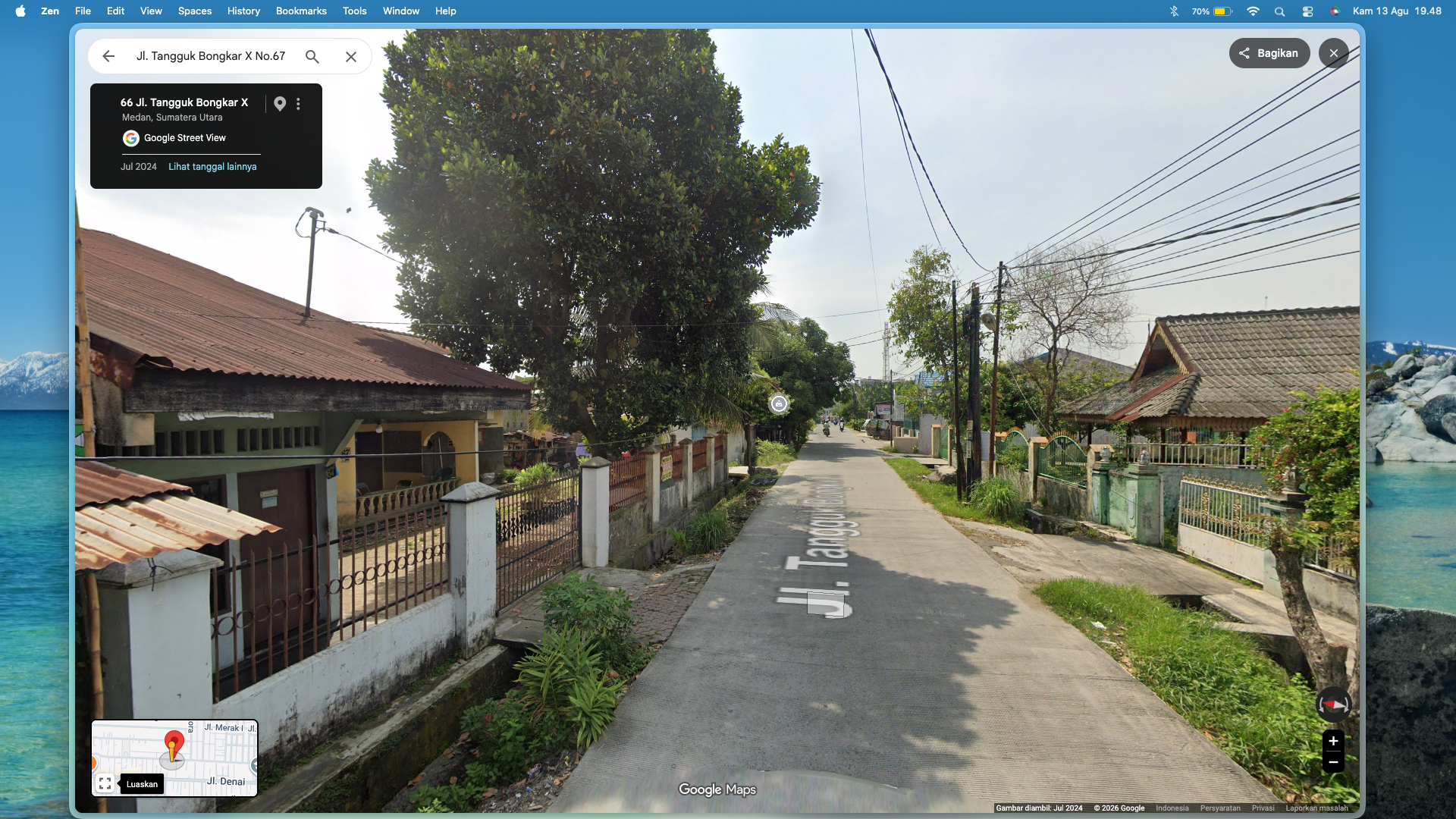 Lebar Akses Jalan Depan (Masuk Mobil)